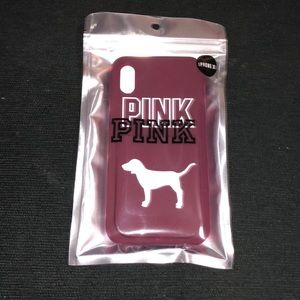 Maroon PINK iPhone X Case